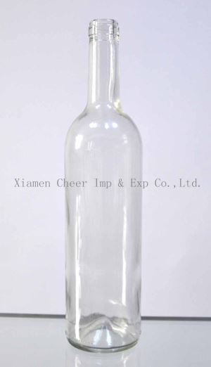 750ml Flint berwarna Glass Bordeaux botol balang (PT750-1313)
