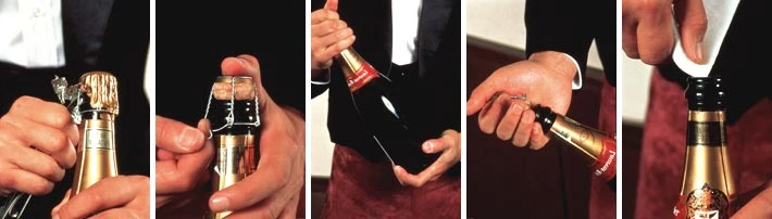 Champagne bottles